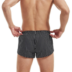 Pinstripe Cotton Causal Shorts
