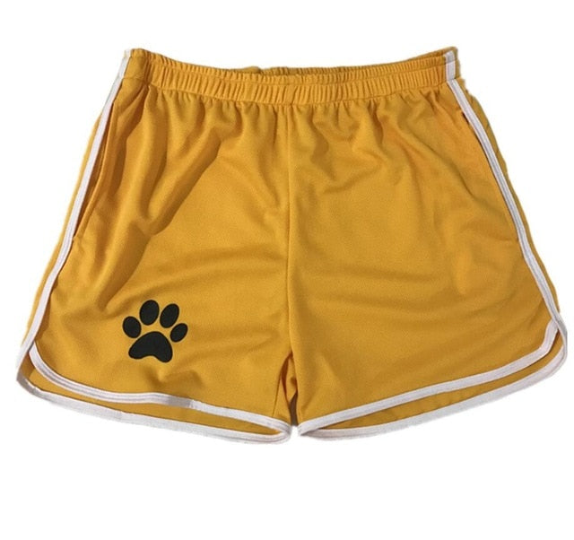 ABDL Puppy Blue/Yellow Athletic Short Shorts - Wruff Stuff