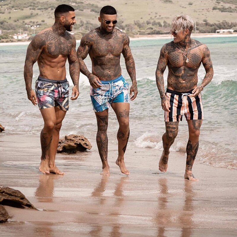 Stripped Bermuda Shorts