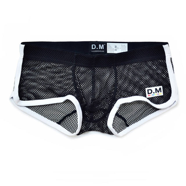 D.M Fishnet Brief Shorts